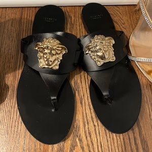 Versace Leather Sandals sz 39 us8